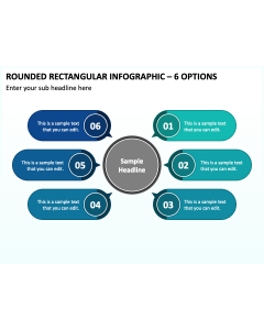 Rounded Rectangular Infographic - 6 Options PPT Thumbnail