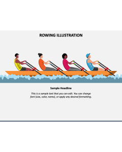 Rowing Illustration PPT Slide 1