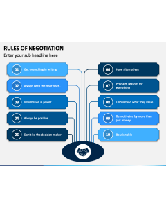 Rules of Negotiation Free PPT Slide 1