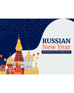 Russian New Year PPT Slide 1