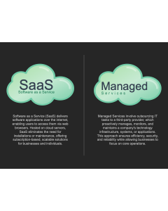 SaaS Vs Managed Services PPT Thumbnail