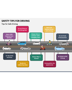 Safety Tips for Driving PPT Slide 1