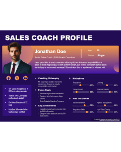 Sales Coach Profile PPT Thumbnail