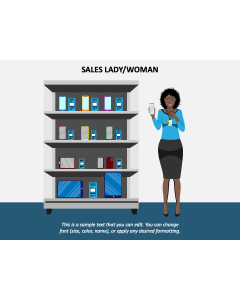 Sales Lady/Woman PPT Slide 1