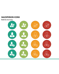 Salesperson Icons PPT Slide 1