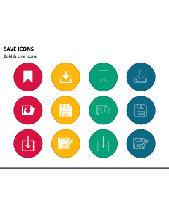 Save Icons PPT Slide 1