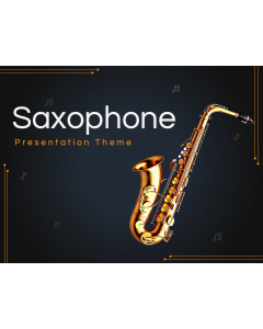 Saxophone Theme PPT Thumbnail