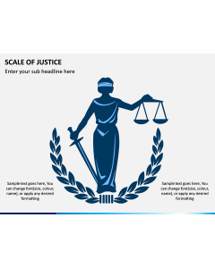 Scale of Justice PPT Slide 1