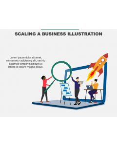 Scaling A Business Illustration PPT Slide 1