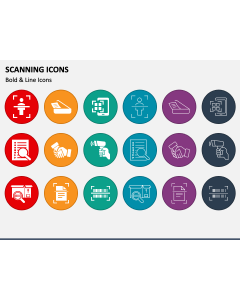 Scanning Icons PPT Slide 1