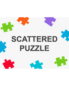 Scattered Puzzle PPT Slide 1