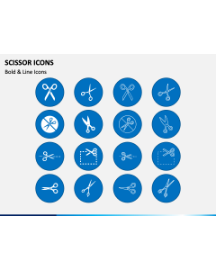 Scissor Icons PPT Slide 1