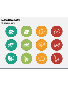 Scrubbing Icons PPT Slide 1