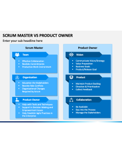 Scrum Master Vs Product Owner PPT Slide 1