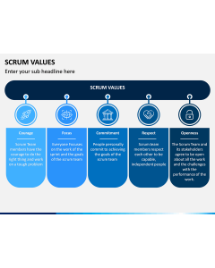 SCRUM Values PPT Slide 1