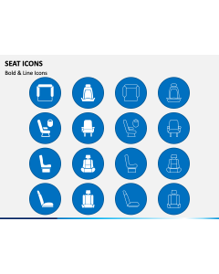 Seat Icons PPT Slide 1