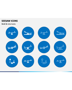 Seesaw Icons PPT Slide 1