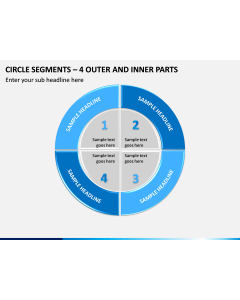 Circle Segments – 4 Outer and Inner Parts PPT Slide 1