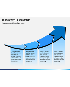 Arrow With 4 Segments PPT Slide 1