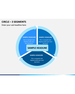 Circle – 3 Segments PPT Slide 1
