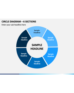 Circle Diagram – 6 Segments PPT Slide 1