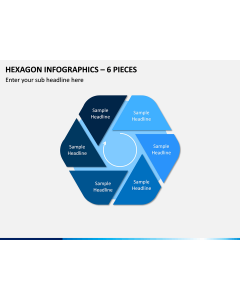 Hexagon Infographics – 6 Pieces PPT Slide 1