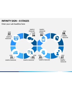 Infinity Sign – 8 Stages PPT Slide 1