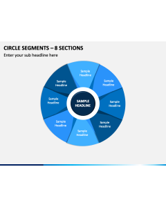 Circle Segments – 8 Sections PPT Slide 1