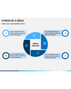 4 Pieces of a Circle PPT Slide 1