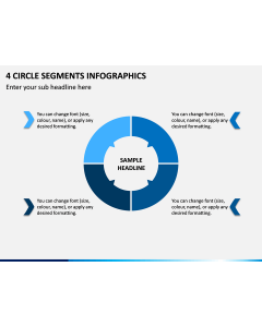 4 Circle Segments Infographics PPT Slide 1