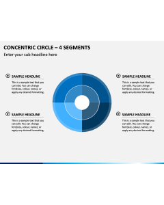 Concentric Circle – 4 Segments PPT Slide 1