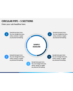 Circular Pipe – 5 Sections PPT Slide 1