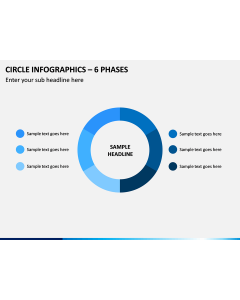 Circle Infographics – 6 Phases PPT Slide 1