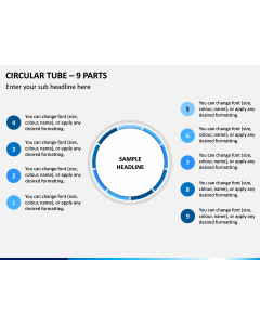 Circular Tube – 9 Parts PPT Slide 1