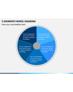 5 Segments Wheel Diagram PPT Slide 1