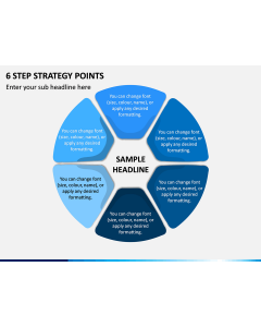 6 Step Strategy Points PPT Slide 1