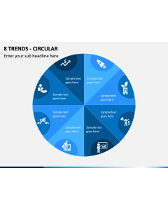 8 Trends - Circular PPT Slide 1