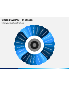 Circle Diagram - 24 Stages PPT Slide 1