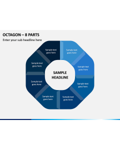 Octagon - 8 Parts PPT Slide 1
