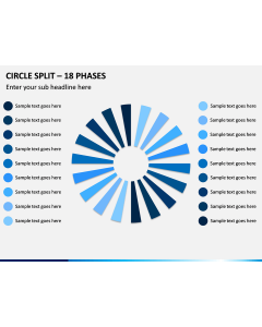 Circle Split - 18 Phases PPT Slide 1
