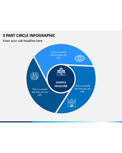 3 Part Circle Infographic PPT Slide 1