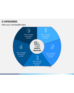 5 Categories PPT Slide 1