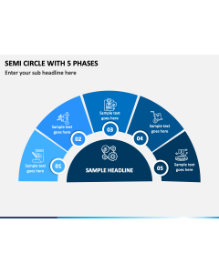 Semi Circle With 5 Phases Slide 1