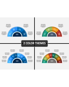 Semi Radial Donut PPT Cover Slide