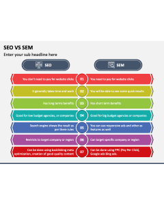 SEO Vs SEM PPT Slide 1