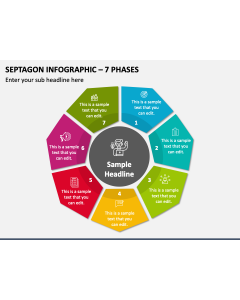 Septagon Infographic - 7 Phases PPT Slide 1