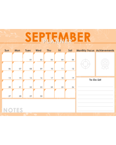 September Planner PPT Thumbnail