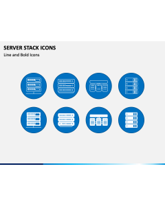 Server Stack Icons PPT Slide 1