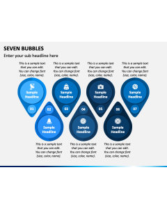 Seven Bubbles PPT Slide 1