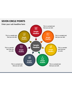 Seven Circle Points PPT Slide 1